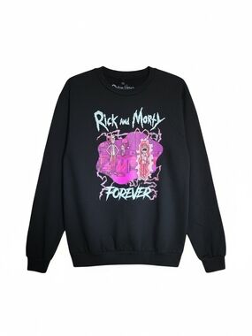 Rick and Morty Forever Graphic Tee XL Black Adult Swim Official Merch